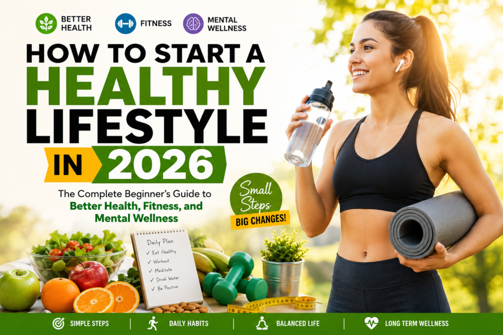 How to Start a Healthy Lifestyle in 2026: The Complete Beginner’s Guide to Better Health, Fitness, and Mental Wellness